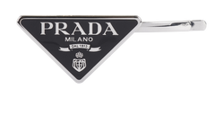 Prada Triangle Hair Clip, Brass, Black, MII, 3*